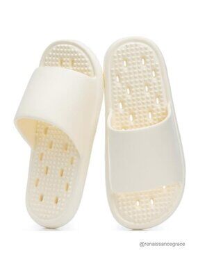 Quick-Dry EVA Shower Shoes with Drain Holes & Massage Granules Slides